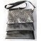 Sac trio tête de mort, noir pailleté, noir