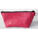 Pochette croco rose