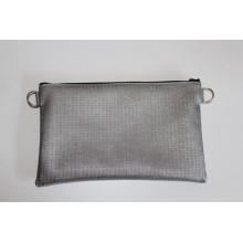 Sac petit modèle gris pailleté argent